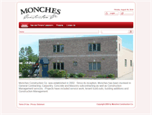 Tablet Screenshot of monchesconstruction.com